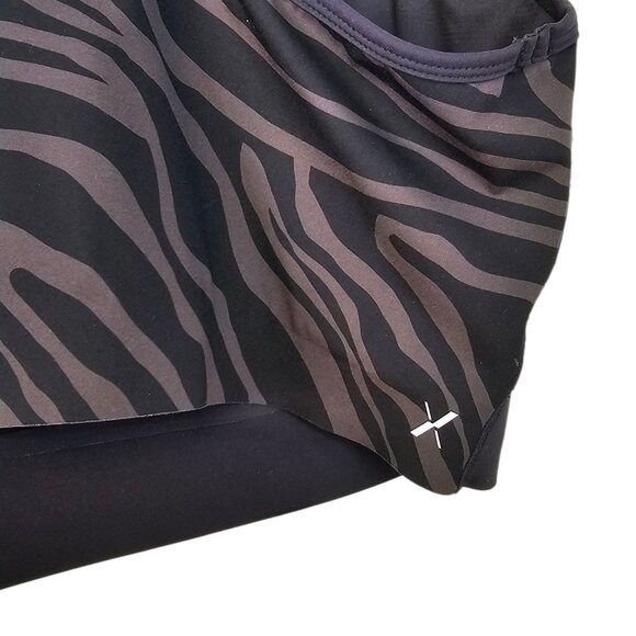 Knix Momenta Racerback Sports Bra, Zebra, Wireless, XXXXL+ Fits 44D,DD, DDD - Picture 4 of 9